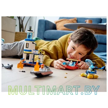 Конструктор LEGO City 60308 Операция береговой полиции и пожарных картинка 9